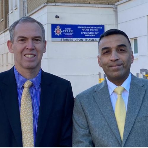Paul Kennedy, the Lib. Dem candidate as Police and Crime commissioner for Surrey is backing Harry, to defeat our current discredited and absentee Tory MP, Kwasi Kwarteng.