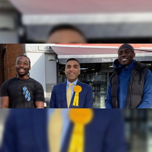 Rodney & Harold from Ashford are backing Harry Boparai to be our next MP  Rodney said ‘ Harry supports us and we support him, we need a MP who supports the people of Spelthorne’.